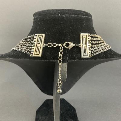 -58- JEWELRY | Unique Metal Multi Strand Necklace