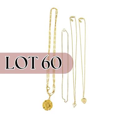 -60- COSTUME | Gold Tone Necklaces