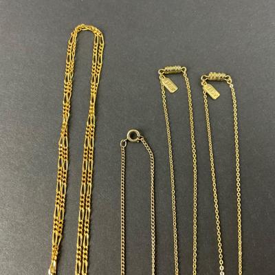 -60- COSTUME | Gold Tone Necklaces