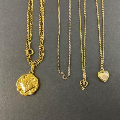 -60- COSTUME | Gold Tone Necklaces