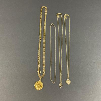 -60- COSTUME | Gold Tone Necklaces