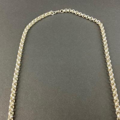 -62- MONET | Vintage Silver Tone Necklace Chain | Marked