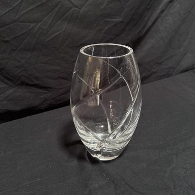 “Swirl Optic” Crystal Vase by Tiffany & Co. (LR-DZ)