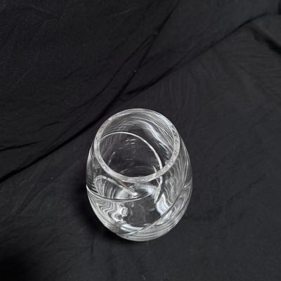“Swirl Optic” Crystal Vase by Tiffany & Co. (LR-DZ)