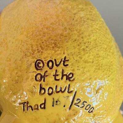 Out Of The Bowl Citrus Resin Sculpture