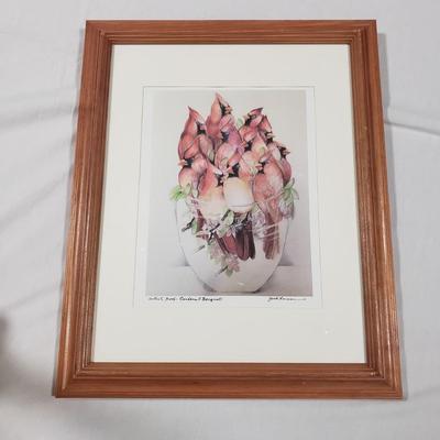 "Cardinal Bouquet" Artist Proof by Jock Ferman (O-KD)