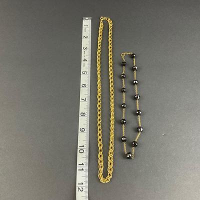 -71- COSTUME | Gold Tone & Beaded Necklaces