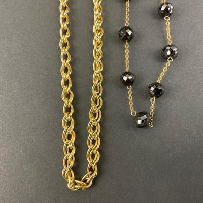 -71- COSTUME | Gold Tone & Beaded Necklaces