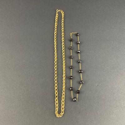 -71- COSTUME | Gold Tone & Beaded Necklaces