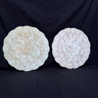 Scalloped Capiz Shell Placemats and Plates (LR-DZ)