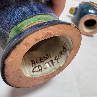 Sicilian Ceramic Candle Sticks by Giacomo Alessi (LR-DZ)