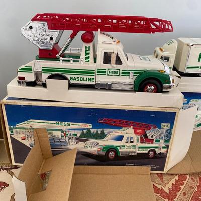 Lot of 3 vintage 90's HESS trucks