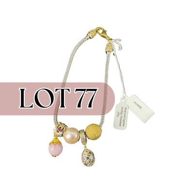 -77- JEWELRY | Superior Sterling/Palladium Bracelet With Charms
