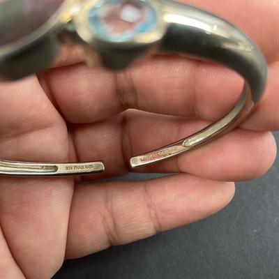 -78- MICHAEL DAWKINS | Thailand Sterling Bracelet With Stones