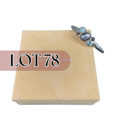 -78- MICHAEL DAWKINS | Thailand Sterling Bracelet With Stones