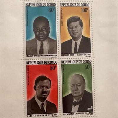 John F. Kennedy Memorial Postage Stamps