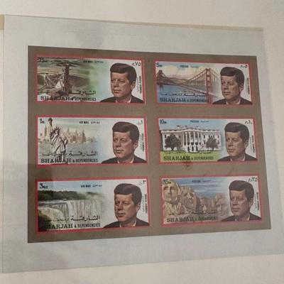 John F. Kennedy Memorial Postage Stamps