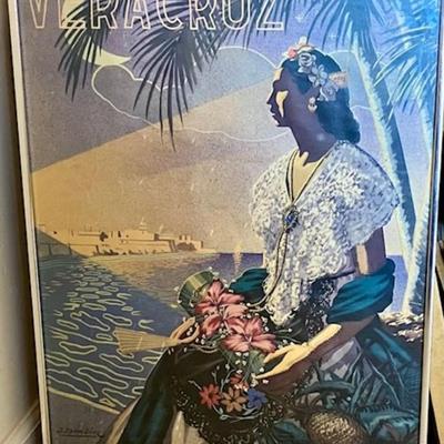 Vintage Vera Cruz Framed Poster