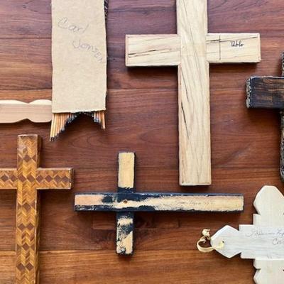 Lot Of Seven Decorative Crosses
