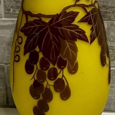 French Cameo Glass Vase
