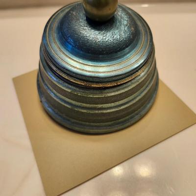 Soft Teal color Powder Puff Music Box