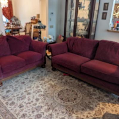 Clayton Marcus Hand Crafted Upholstery Love Seat & Couch