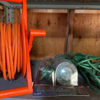 Cord and power outlet stake