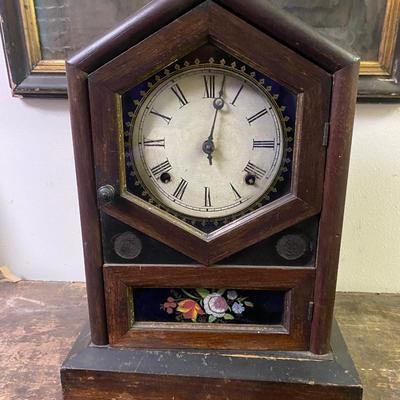 Antique New Haven & Jerome Parlor Kitchen Mantle Clock