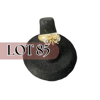 -85- GOLD | 14K Yellow Gold & Diamonds | Marked