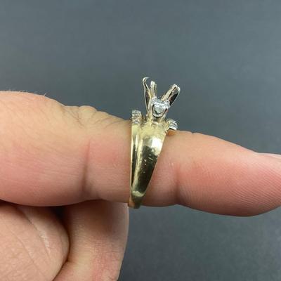 -85- GOLD | 14K Yellow Gold & Diamonds | Marked