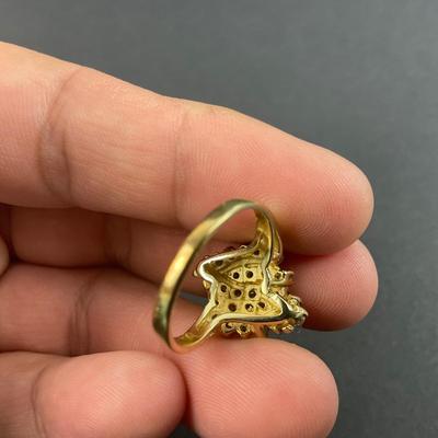 -86- GOLD | 14K Yellow Gold & Diamond Ring | Marked