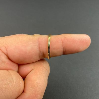 -88- GOLD | 14K Yellow Gold Tear Drop Blue Stone & Diamonds Ring | Marked