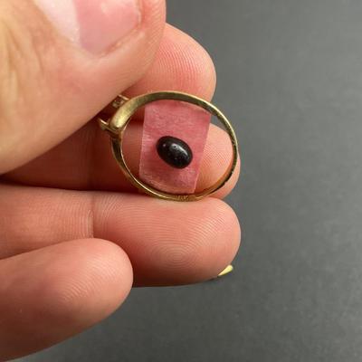 -89- GOLD | 10K Gold Ring With Stone & 14K Gold Broken Piece