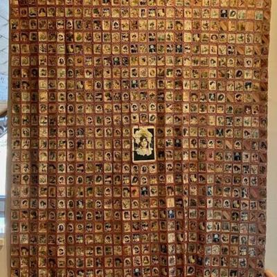 Unique Tapestry Made With Soap Trade Cards Of Women