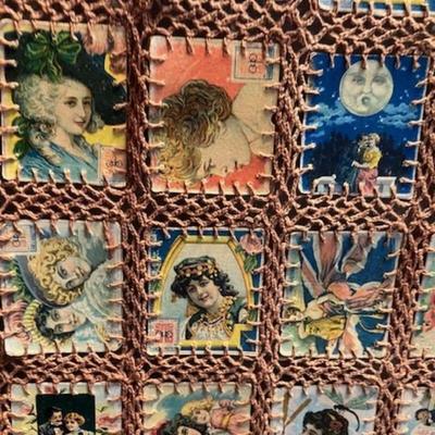 Unique Tapestry Made With Soap Trade Cards Of Women