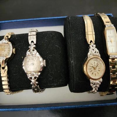 4 Vintage Ladies Bracelet watches