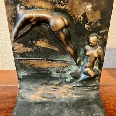 Vintage Copper Bookends