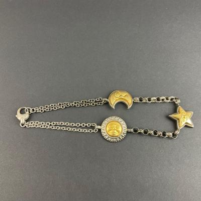-92- COSTUME | Sun, Moon, & Stars Necklace & Clip Earrings