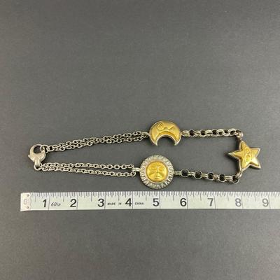 -92- COSTUME | Sun, Moon, & Stars Necklace & Clip Earrings