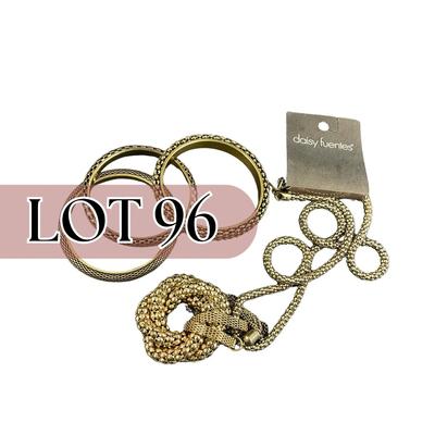 -96- COSTUME JEWELRY | Assorted Bracelets & Necklace