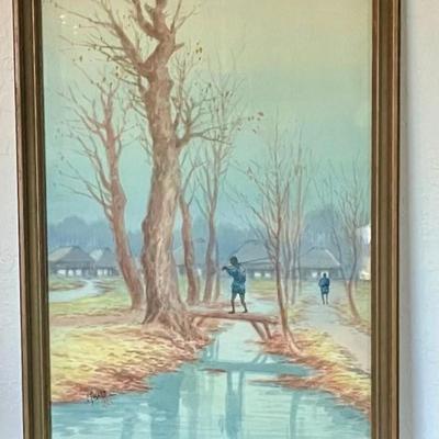 Original Framed Watercolor