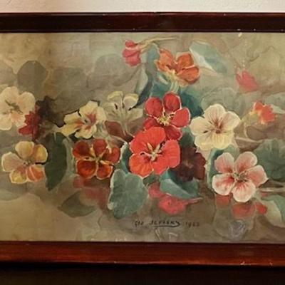 George Jeffery Original Watercolor In Tray
