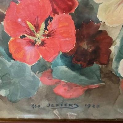 George Jeffery Original Watercolor In Tray