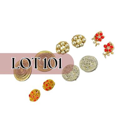 -101- COSTUME JEWELRY | Miscellaneous Assortment Of Clip Earrings