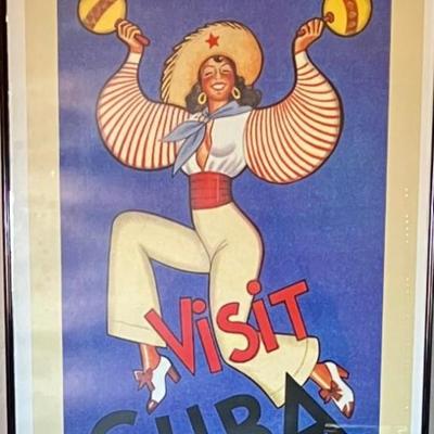 Visit Cuba Framed Print