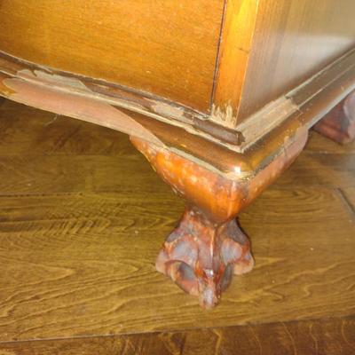 Solid Wood Secretary Cabinet with Key (No Contents Included)