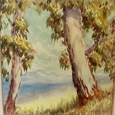 H.C. Sampson Original Framed Watercolor