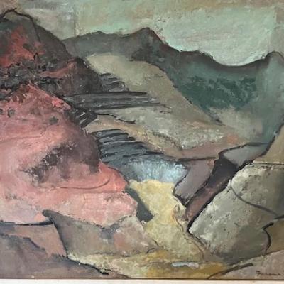 Florence Jones Original Framed Watercolor