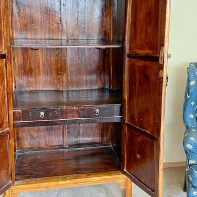 Antique Chinese Armoire Cabinet