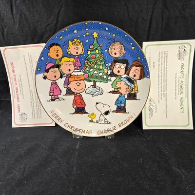 Danbury Mint Snoopy Plate